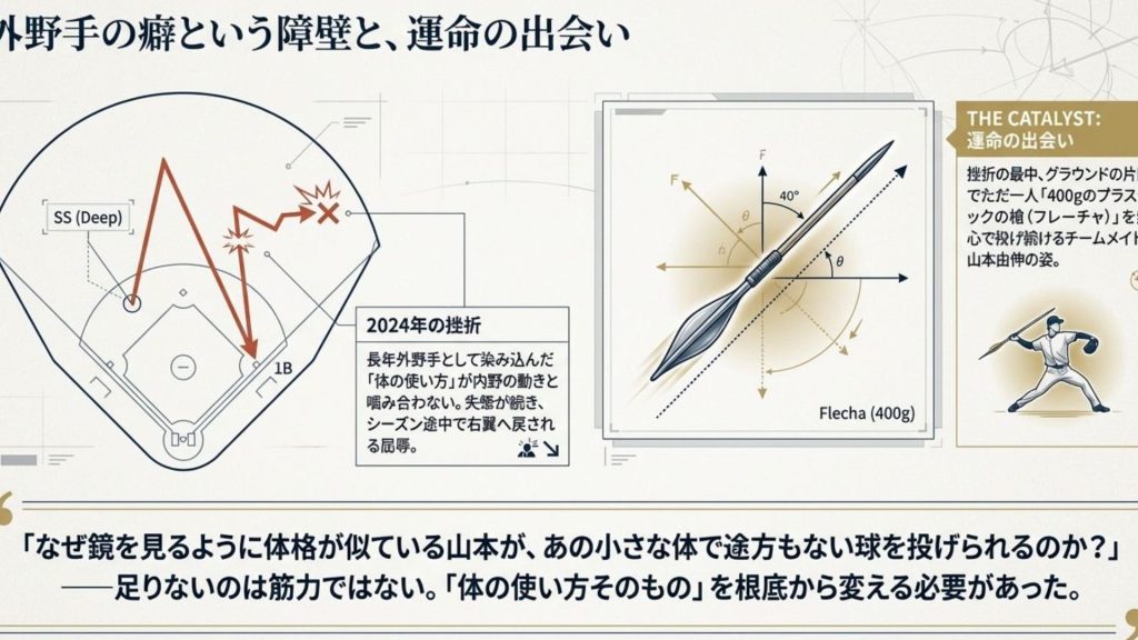外野手の癖という壁：2024年の挫折と「運命の出会い」