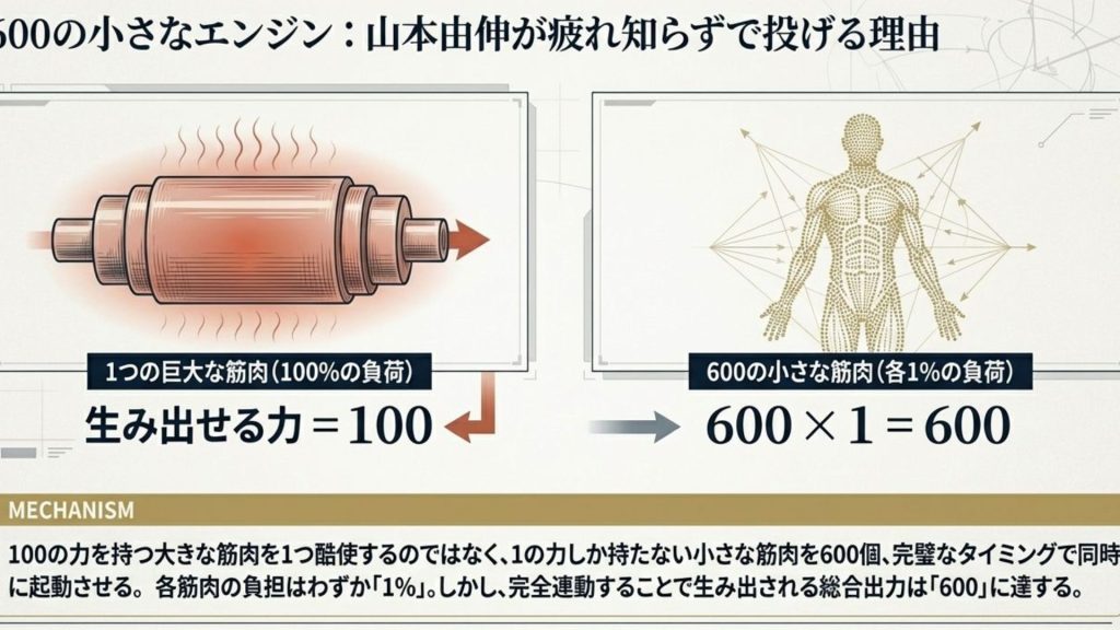 600の小さなエンジン：驚異のスタミナを生むメカニズム