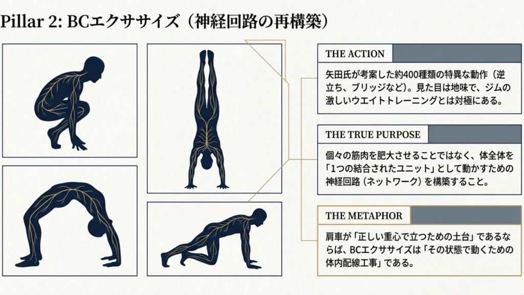 第2の柱「BCエクササイズ」：全身を1つにする体内配線工事